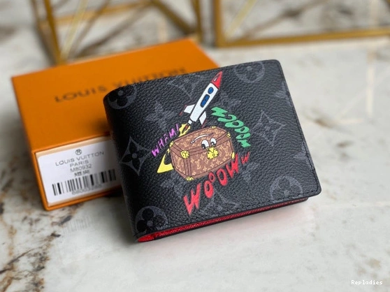Rep ladies WALLET VUITTON LOUIS MULTIPLE 0805